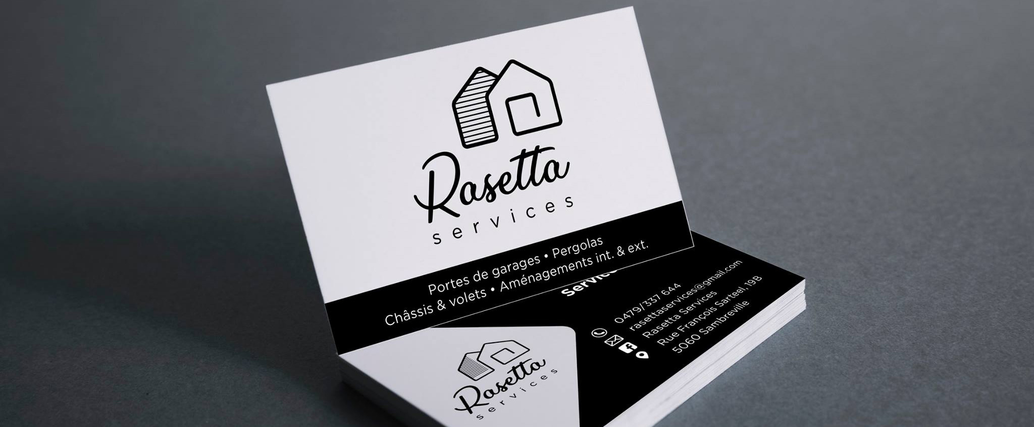 Création graphique et cartes de visite réalisées par Imprimerie Watelet