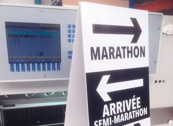 Signalétique directionnelle marathon